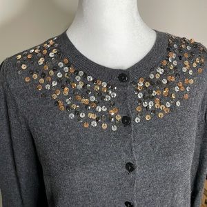 LOFT Outlet Sequin Cardigan